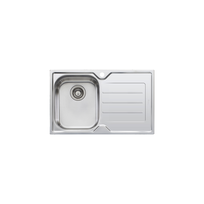 Oliveri Flinders Single Bowl Sink With Right Drainboard Stainless Steel