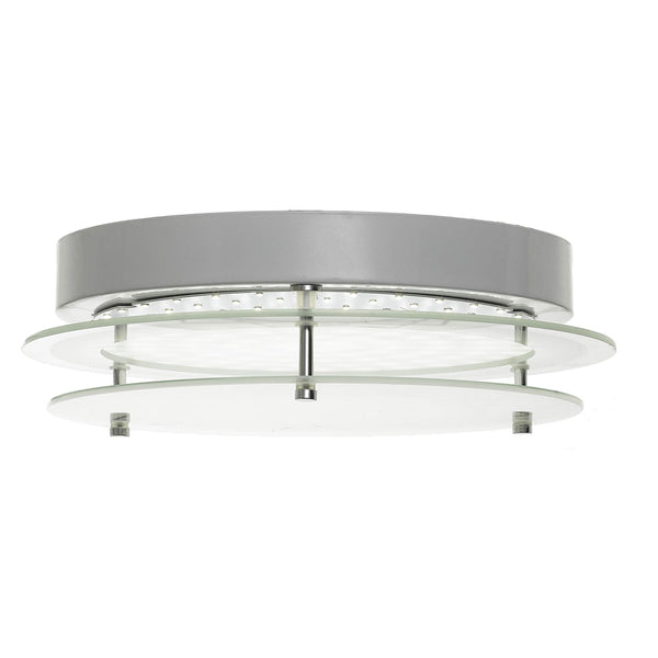 Telbix Fosco Round 20W Led Oyster Dim Chrome Frost