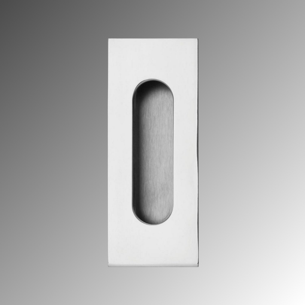 Lockwood 120mm Stainless Steel Flush Pull Polished Stainless Steel