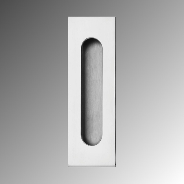 Lockwood 150mm Stainless Steel Flush Pull Polished Stainless Steel