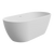 Fienza 1680mm Koko Freestanding Acrylic Bath with Overflow Matte White