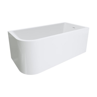 Fienza Hustle Left-Hand Multi-Fit Acrylic Bath with Overflow 1500mm White