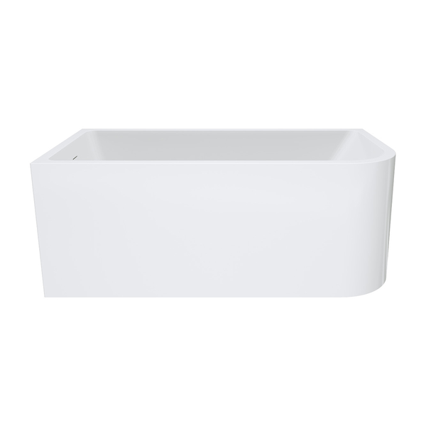 Fienza Hustle Right-Hand Multi-Fit Acrylic Bath with Overflow 1500mm White