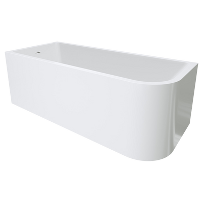 Fienza Hustle Right-Hand Multi-Fit Acrylic Bath with Overflow 1700mm White