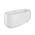 Fienza Eden 1550mm Freestanding Acrylic Bath with Overflow Gloss White