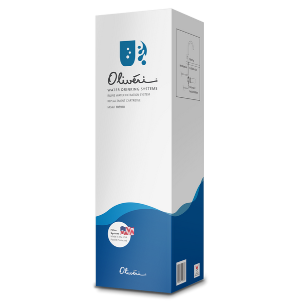 Oliveri Inline Water Filtration System Replacement Cartridge For Standard Water Use White