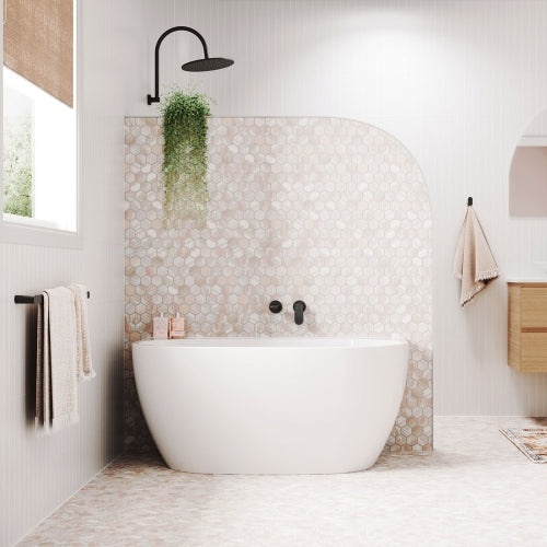 Fienza 1300mm Keeto BTW Acrylic Bath with Overflow