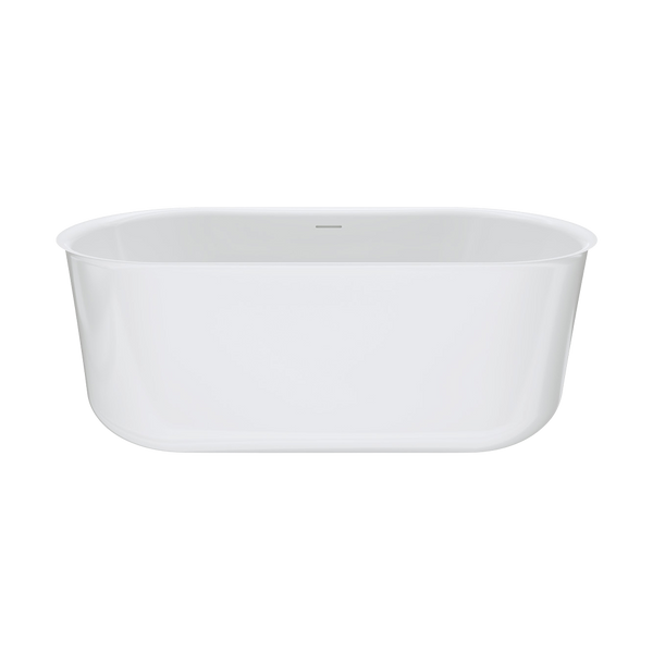 Fienza Windsor Freestanding Acrylic Bath 1500mm with Overflow Gloss White