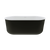 Fienza Windsor Freestanding Acrylic Bath 1500mm with Overflow Matte Black