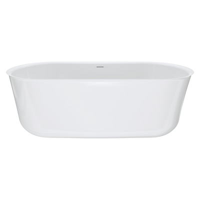 Fienza Windsor Freestanding Acrylic Bath 1700mm with Overflow Gloss White