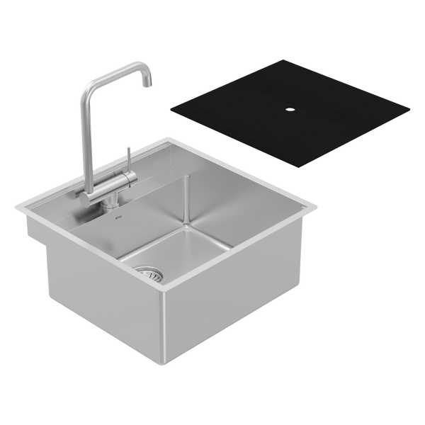 Abey Alfresco Covered Sink & Foldable Kitchen Tap Pack