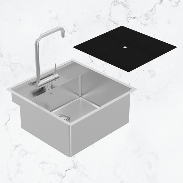 Abey Alfresco Covered Sink & Foldable Kitchen Tap Pack