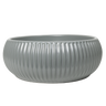 Alma Freya Matte Grey Fluted Ceramic Basin