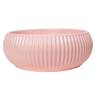 Alma Freya Matte Pink Fluted Ceramic Basin