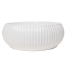 Alma Freya Gloss White Fluted Ceramic Basin