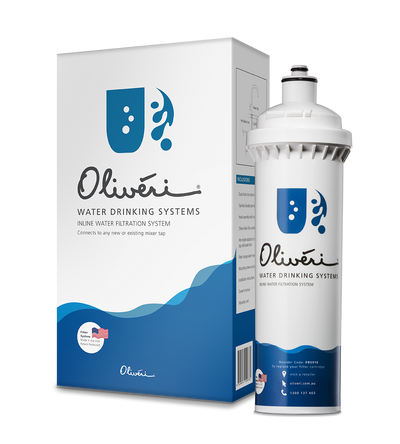 Oliveri Inline Water Filtration System For Standard Water Use White
