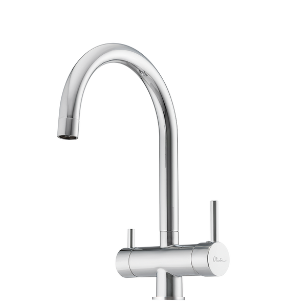 Oliveri Essentials Round Goose Neck 3 Way Filter Tap Chrome