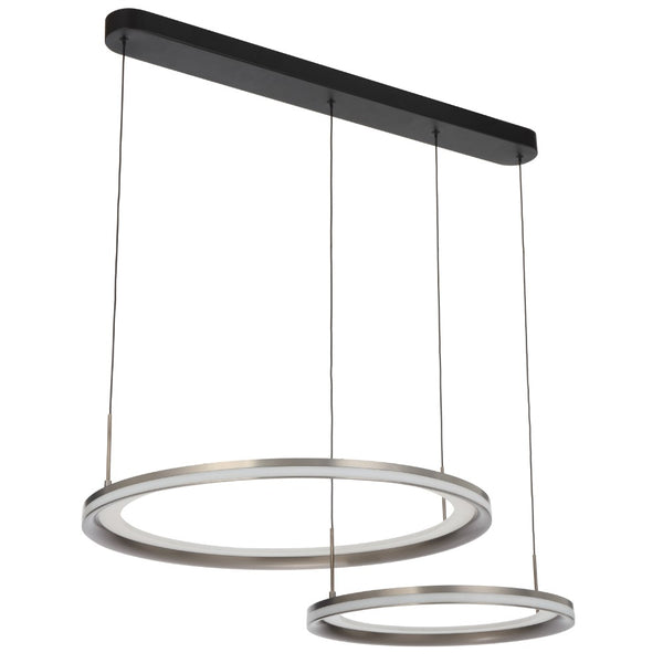 Telbix Fulcrum 2 Light Pendant Grey