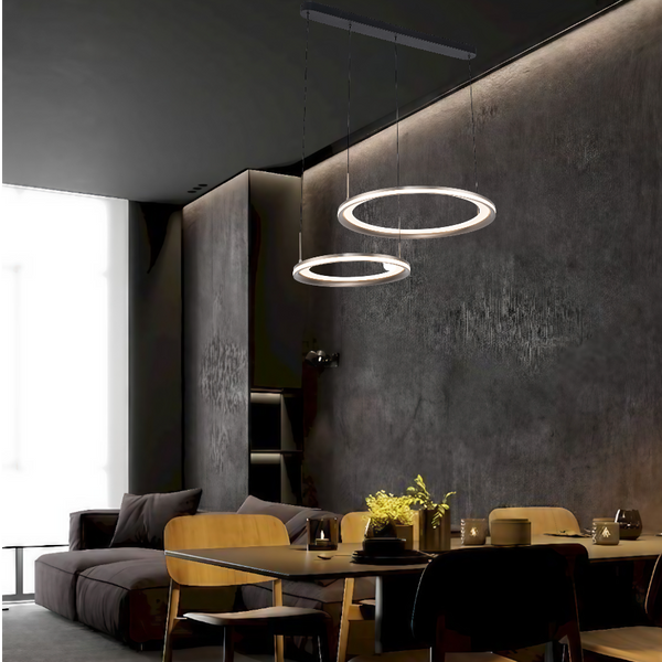 Telbix Fulcrum 2 Light Pendant Grey