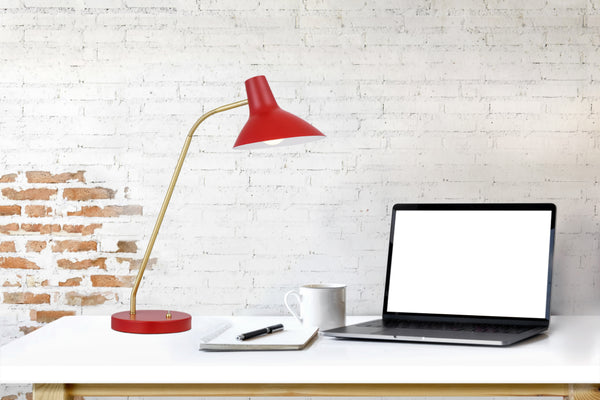 Telbix Farbon Table Lamp Red