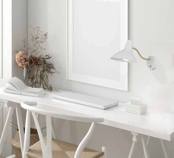 Telbix Farbon Short Wall Light White