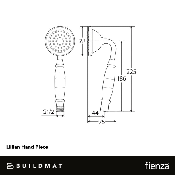 Fienza Lillian Hand Piece Chrome