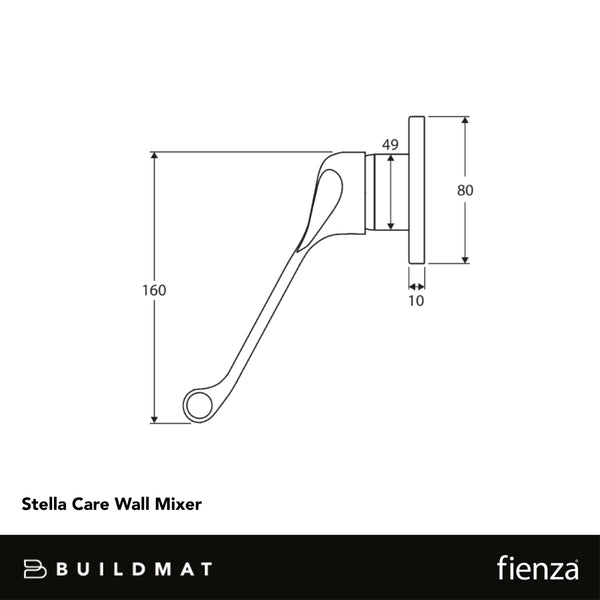 Fienza Stella Care Wall Mixer Chrome