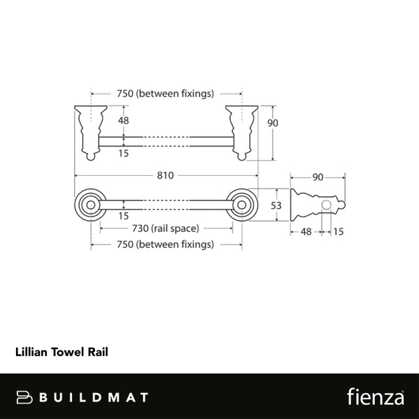 Fienza Lillian Towel Rail Chrome