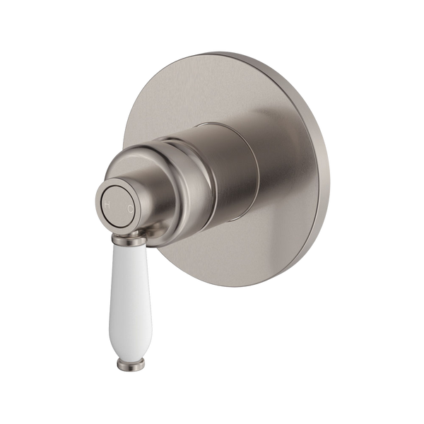 Fienza Eleanor Wall Mixer Brushed Nickel with Ceramic Handle