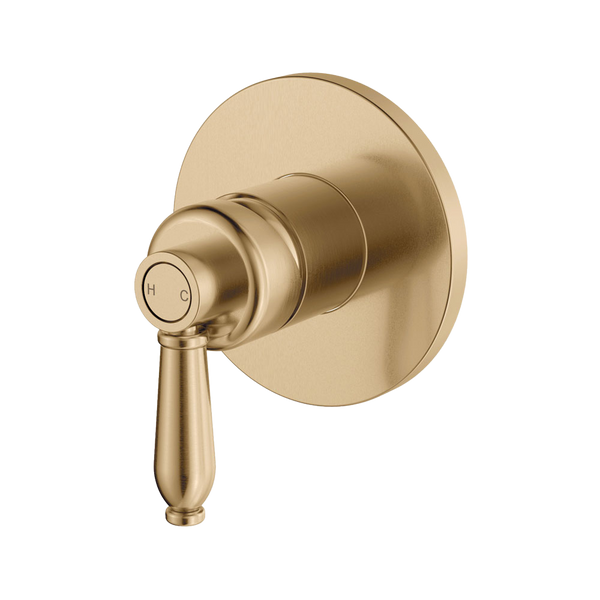 Fienza Eleanor Wall Mixer Urban Brass with Urban Brass Handle
