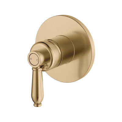 Fienza Eleanor Wall Mixer Urban Brass with Urban Brass Handle