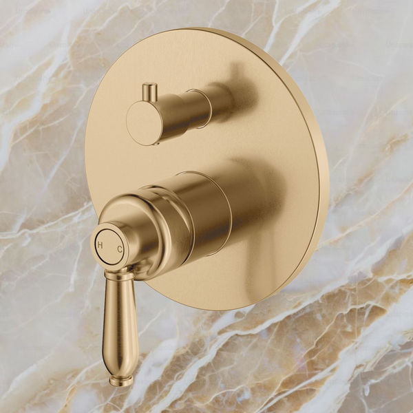 Fienza Eleanor Wall Diverter Mixer Urban Brass