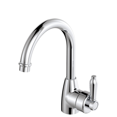 Fienza Eleanor Gooseneck Basin Mixer Chrome Lead Free