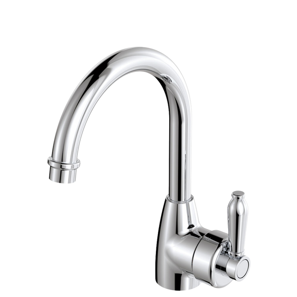 Fienza Eleanor Gooseneck Basin Mixer Chrome