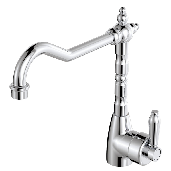 Fienza Eleanor Shepherds Crook Sink Mixer Chrome