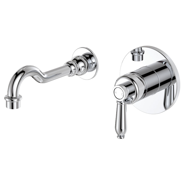 Fienza Eleanor Wall Basin Mixer Set Chrome