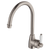 Fienza Eleanor Gooseneck Sink Mixer Brushed Nickel with Ceramic Handle