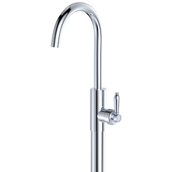 Fienza Eleanor Floor Mounted Basin/Bath Mixer Chrome Lead Free