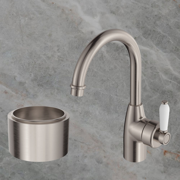 Fienza Eleanor 30mm Base Riser for Basin Mixers Brushed Nickel