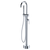 Fienza Kaya Floor Mounted Bath Mixer with Hand Shower Chrome