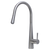 Fienza Isabella Deluxe Gooseneck Pull Out Kitchen Mixer Brushed Nickel