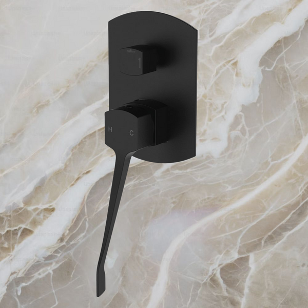 Fienza Koko Care Wall Diverter Mixer Matte Black