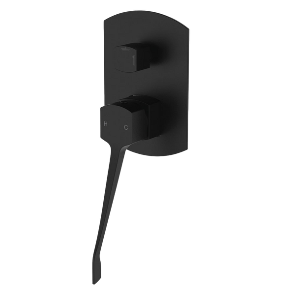 Fienza Koko Care Wall Diverter Mixer Matte Black
