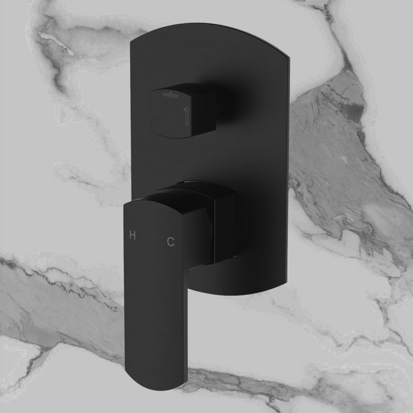 Fienza Koko Wall Diverter Mixer Matte Black