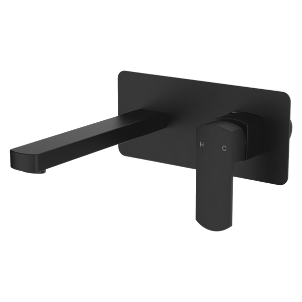 Fienza Koko Basin Wall Mixer Set Matte Black