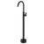 Fienza Empire Slim Floor Mounted Basin/Bath Mixer Matte Black Lead Free