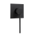 Fienza Hustle Care Wall Mixer Square Plate Matte Black