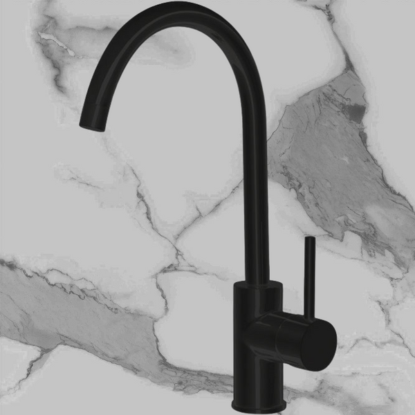 Fienza Hustle Gooseneck Sink Mixer Matte Black