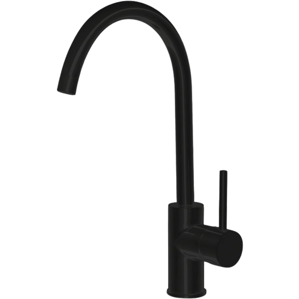 Fienza Hustle Gooseneck Sink Mixer Matte Black