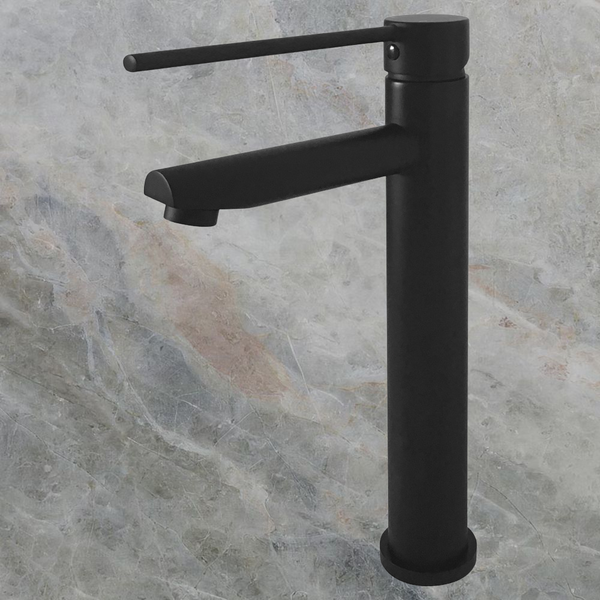 Fienza Hustle Care Tall Basin Mixer Matte Black